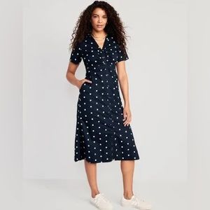 BNWT Old Navy - Polka Dot Maternity Tie-front dress